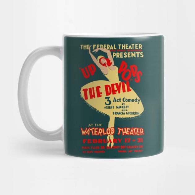 Up Pops the Devil - Vintage Musical Dance Ballet Poster by TuncGK